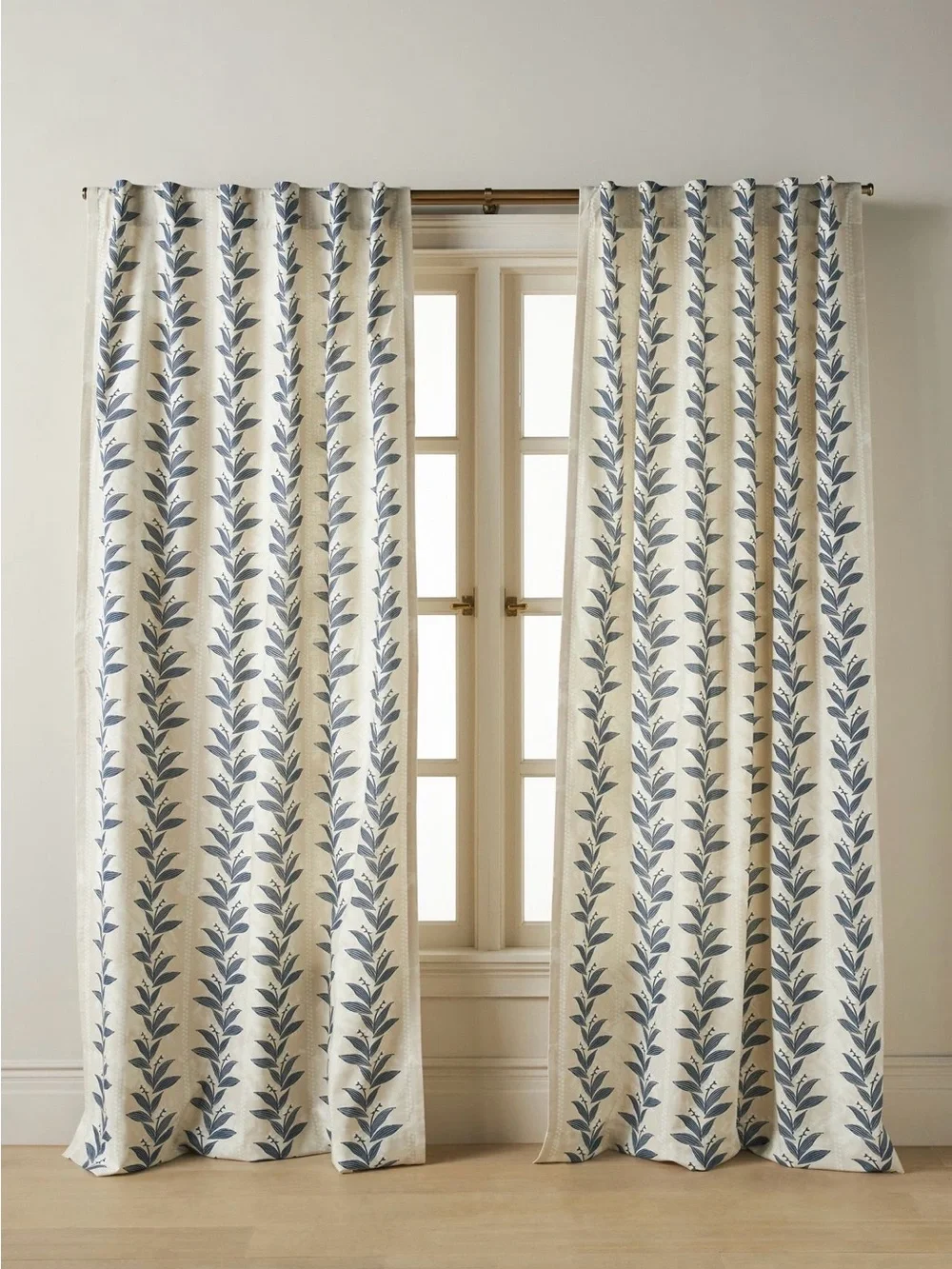 Anthropologie Calista Printed Floral Curtain, Set of 2